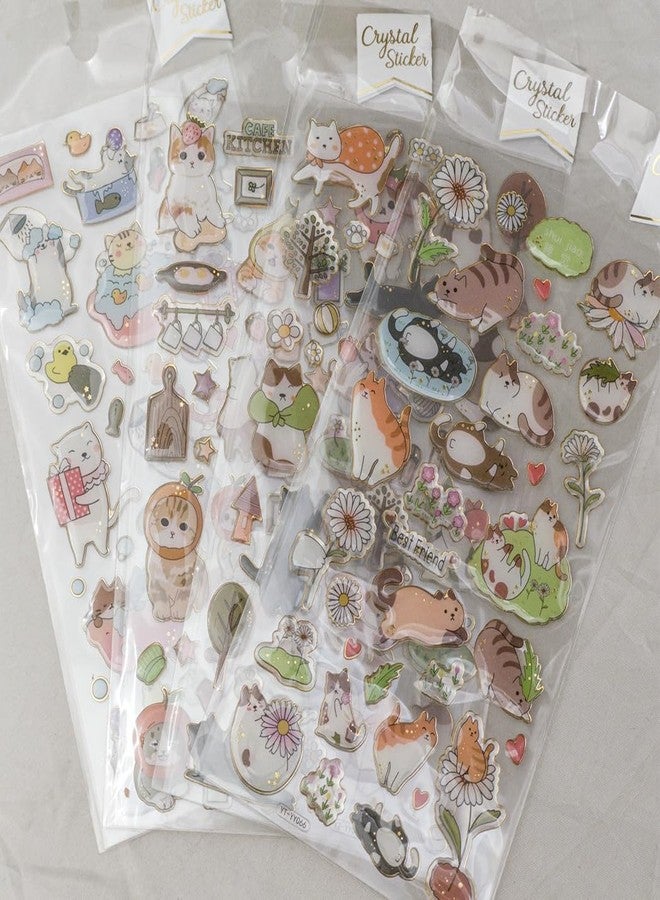 NVF Cute Cartoon Animal Sticker Set | Decorative Stickers for Journals, Scrapbooking & DIY Crafts (Pack of Multiple Designs) - Image 3